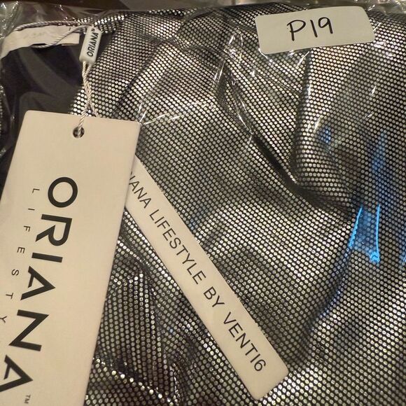 NWT Venti6 THE METALLIC TWIST FRONT DRESS-P19 - Picture 8 of 9